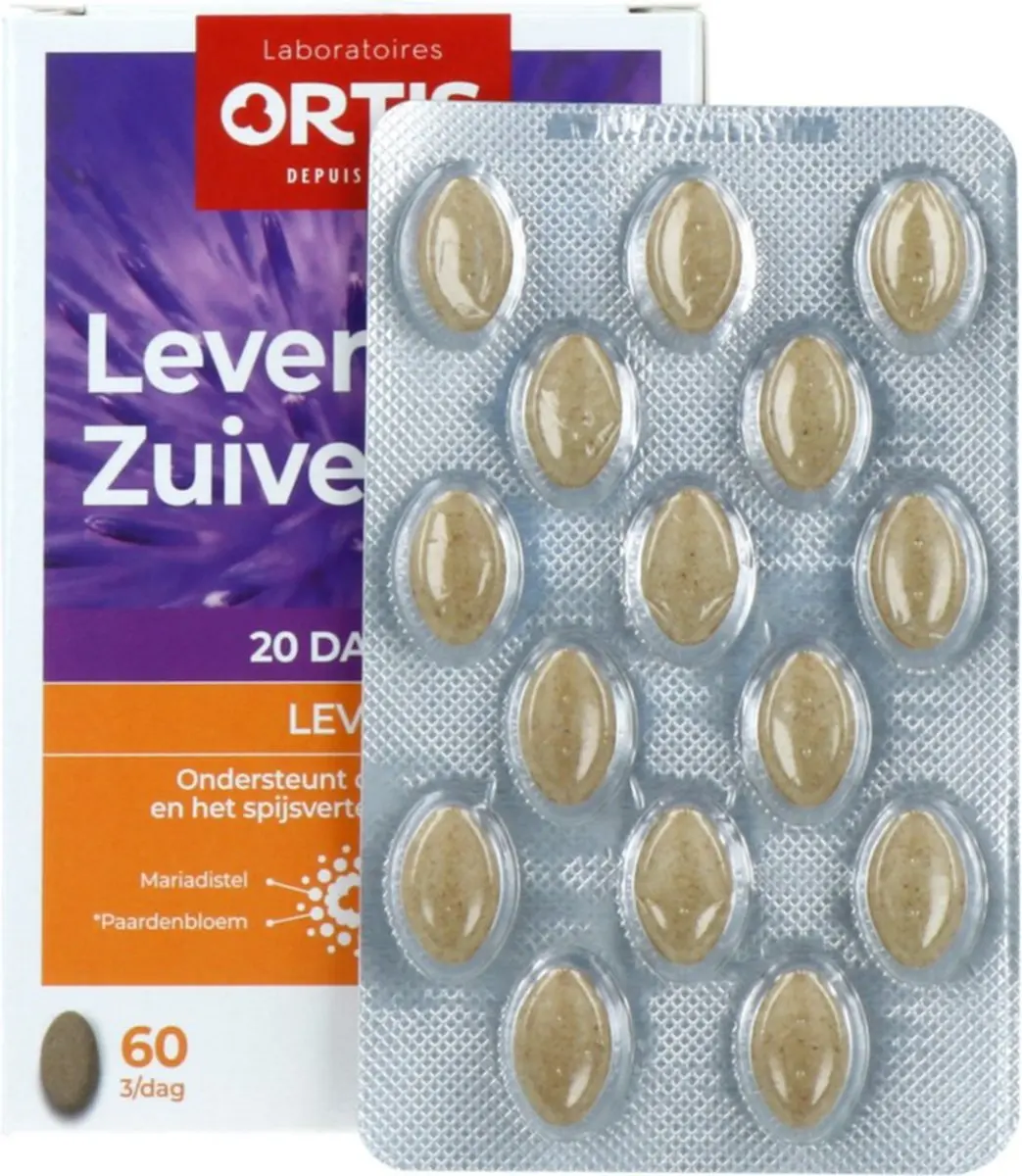 Ortis Lever-Zuivering Tabletten 60 Stuks