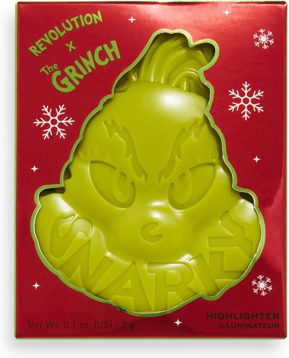 Makeup Revolution x The Grinch Snarky Highlighter - 3g Goud