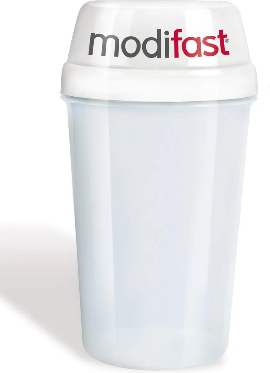 Modifast Shakebeker 400ml - Transparant/Blauw