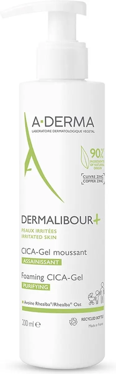 A-derma Dermalibour+ Cicagel Schuimend 100ml - 20 Stuks
