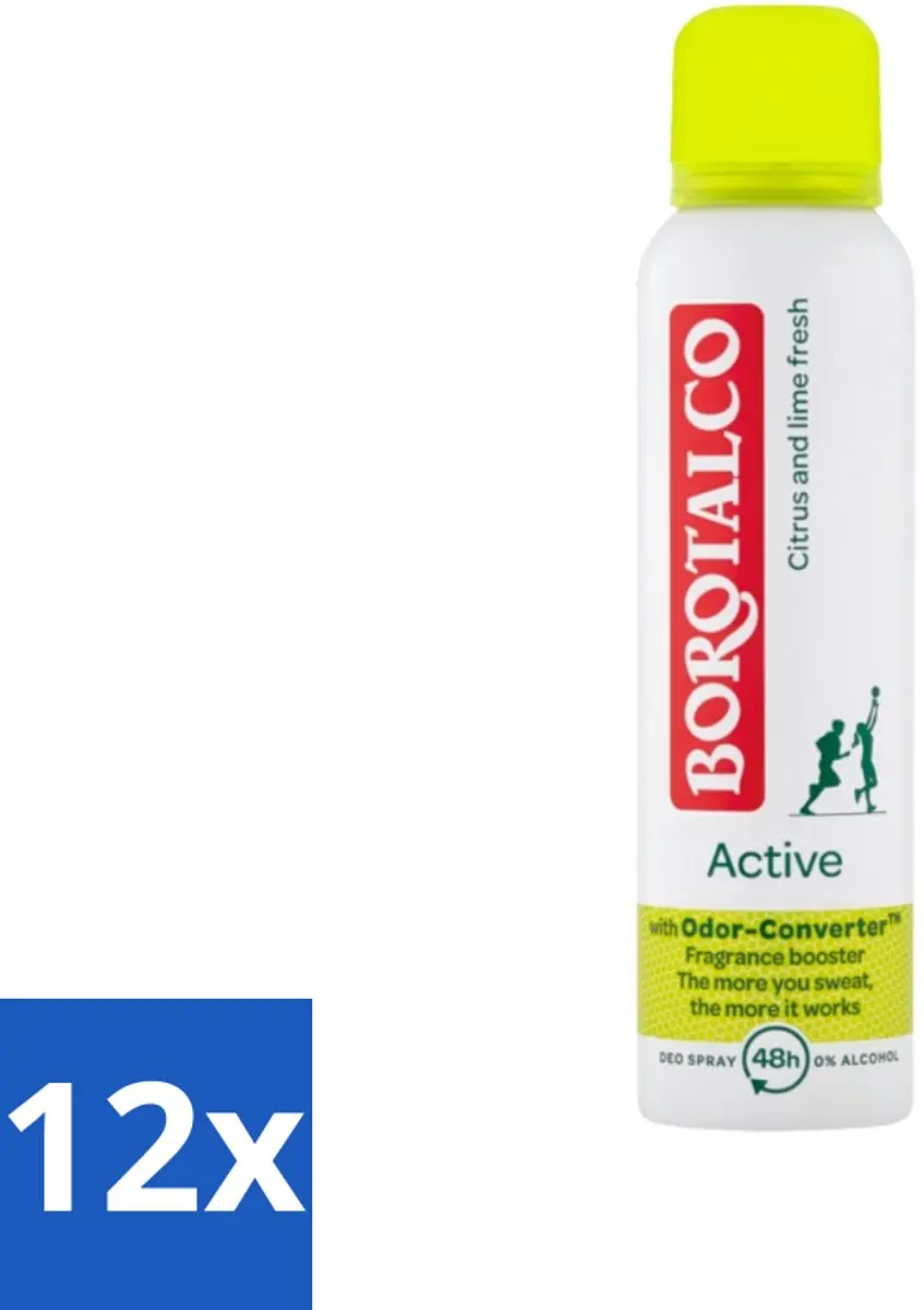 Borotalco Active Deodorant Spray Citrus & Lime Fresh 150ml