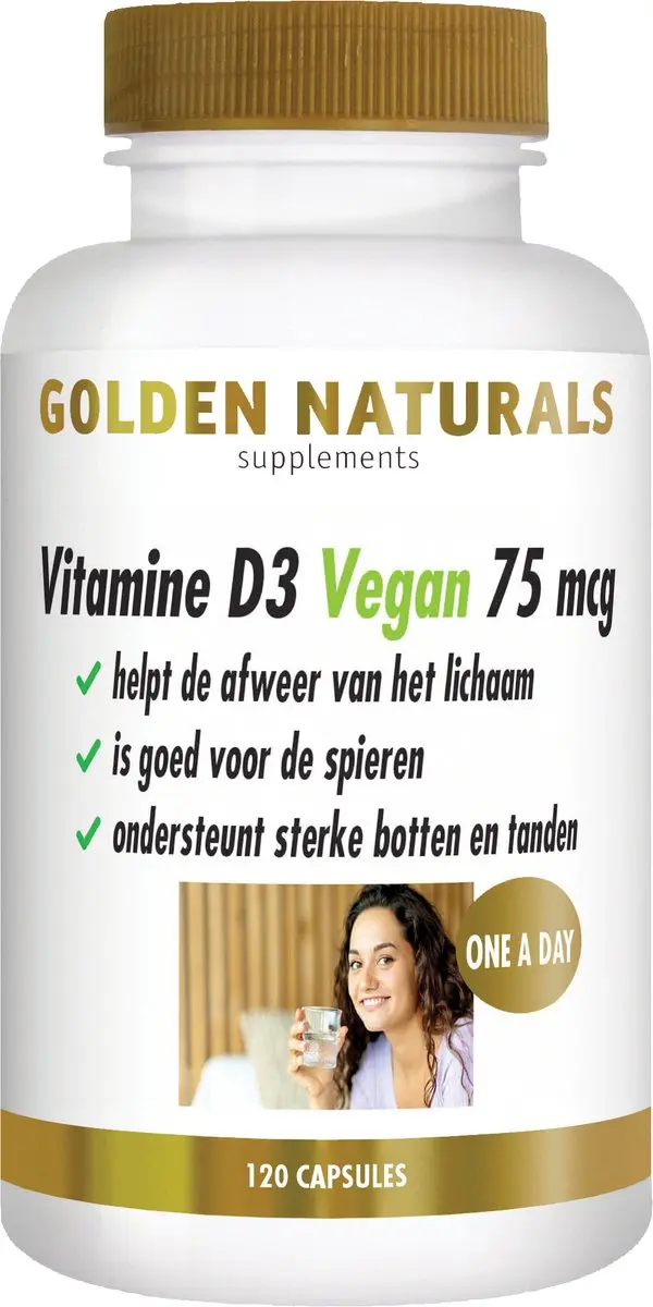 Golden Naturals Vitamine D3 Vegan 75 mcg
