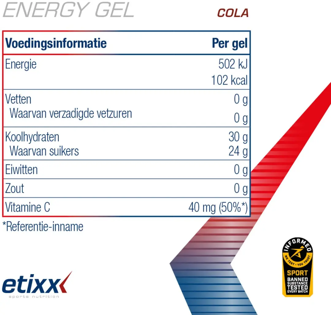 Etixx Energy Gel Cola - 12x40ml