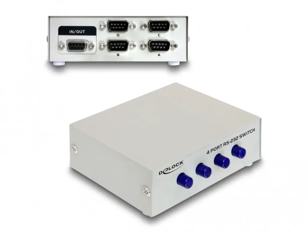 Delock 87589 Seriële Switch 4 Poorten