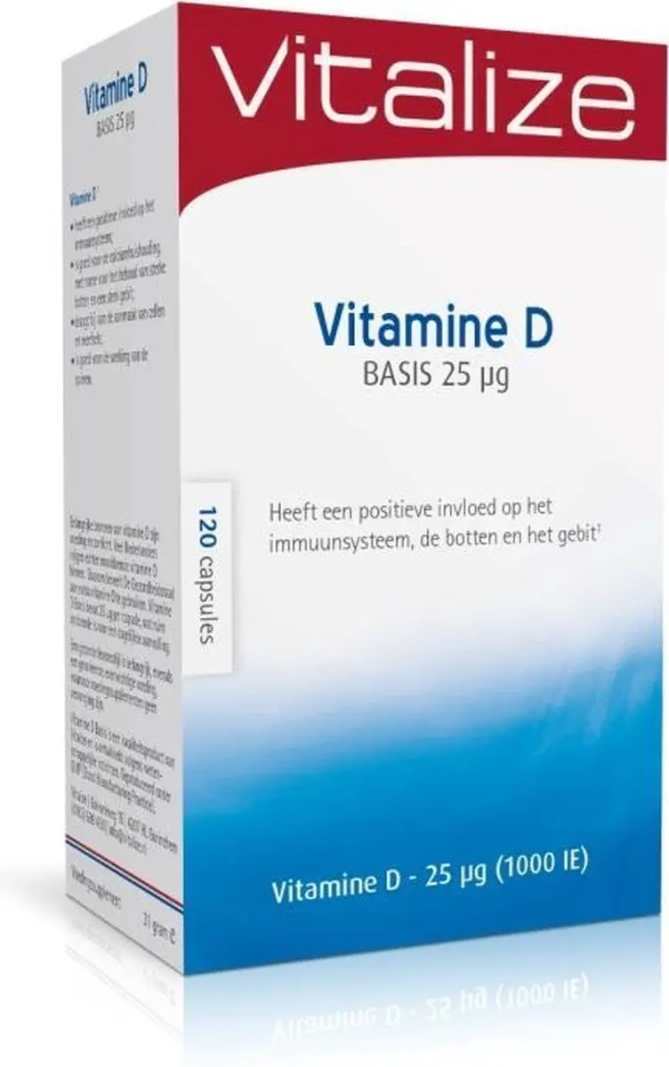 Vitalize Vitamine D Basis 25 µg - 120 Capsules