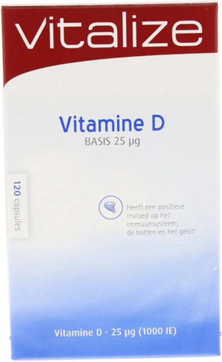 Vitalize Vitamine D Basis 25 µg - 120 Capsules
