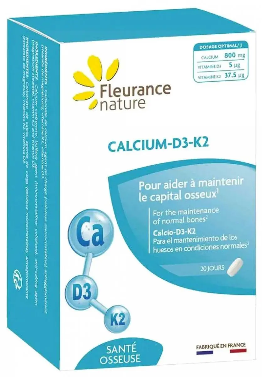 Fleurance Nature Calcium-D3-K2 60 Tabletten