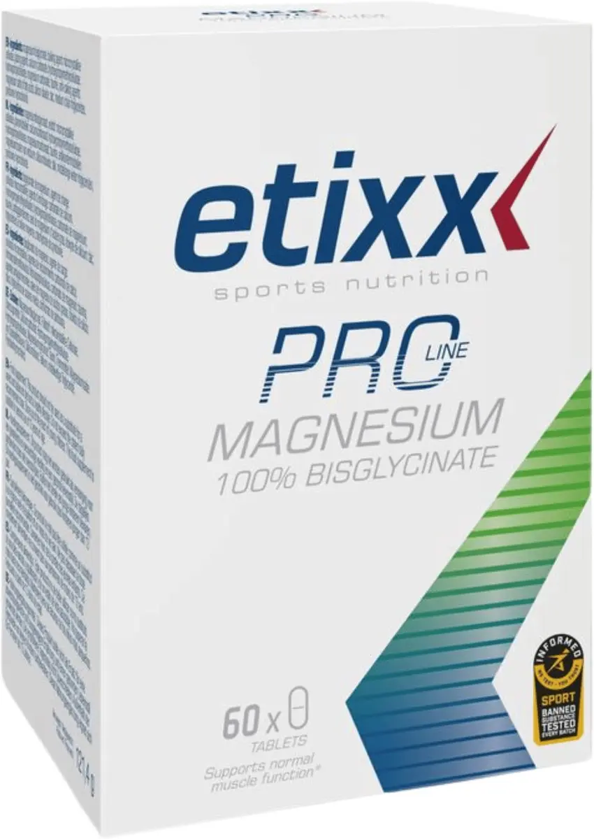 Etixx Pro Line Magnesium 100% Bisglycinate 60 tabletten