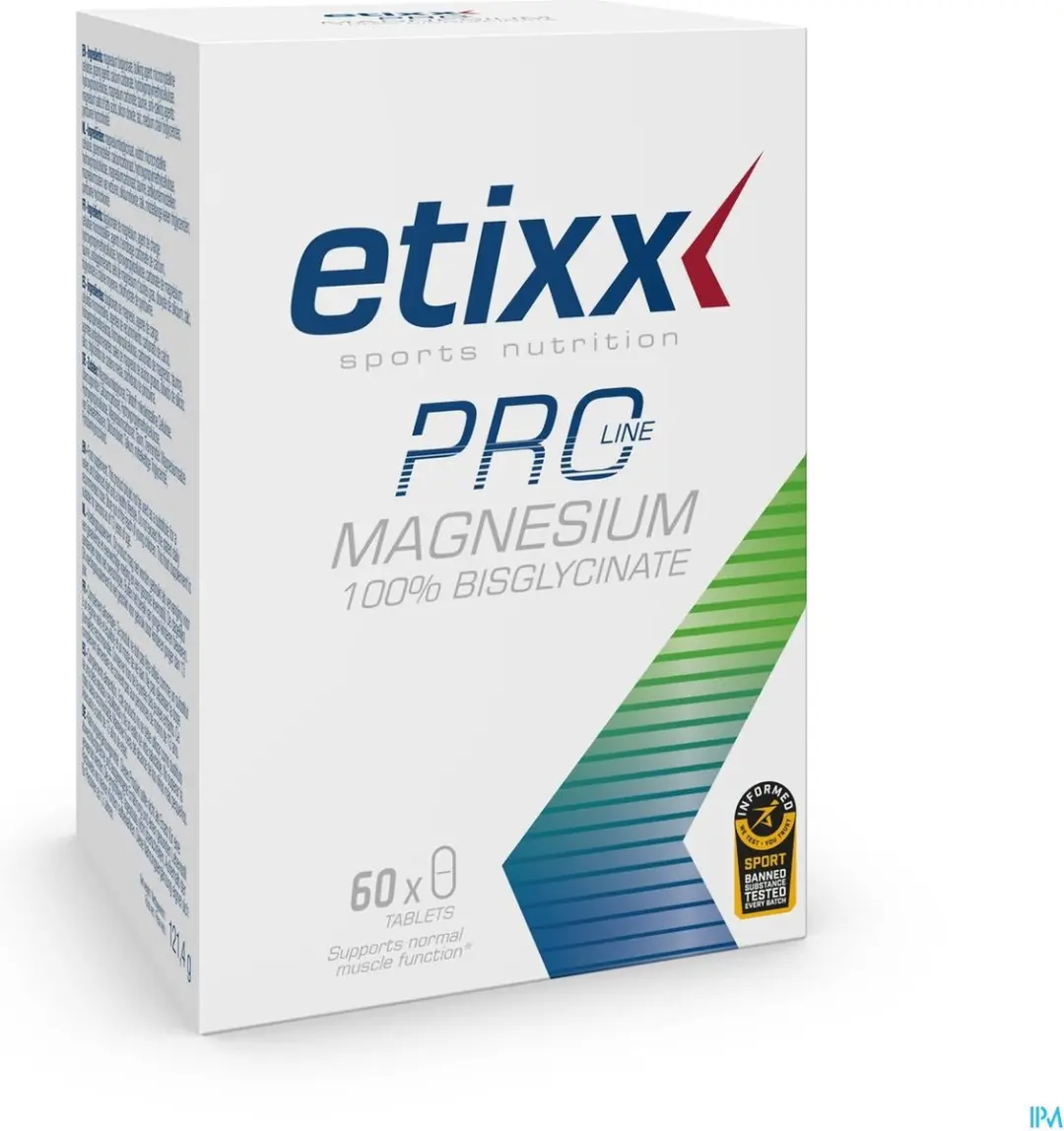 Etixx Pro Line Magnesium 100% Bisglycinate 60 tabletten