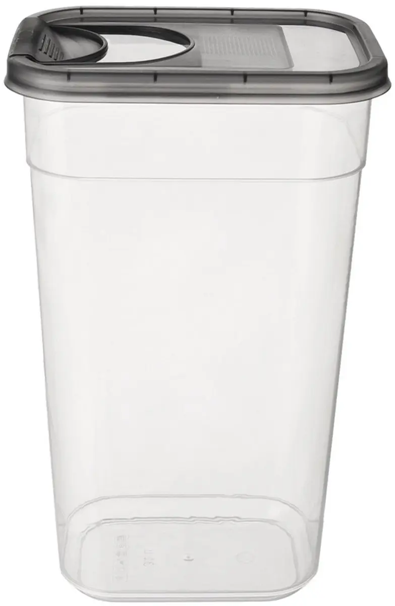 Orion Grey Serie Voorraadcontainer 3,2L - Doseerfunctie - Transparant
