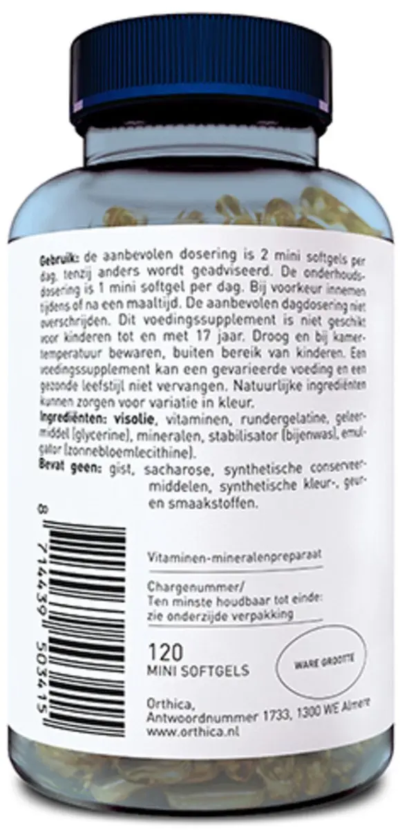 Orthica Multi Energie 240g Softgels - 2x120 Stuks