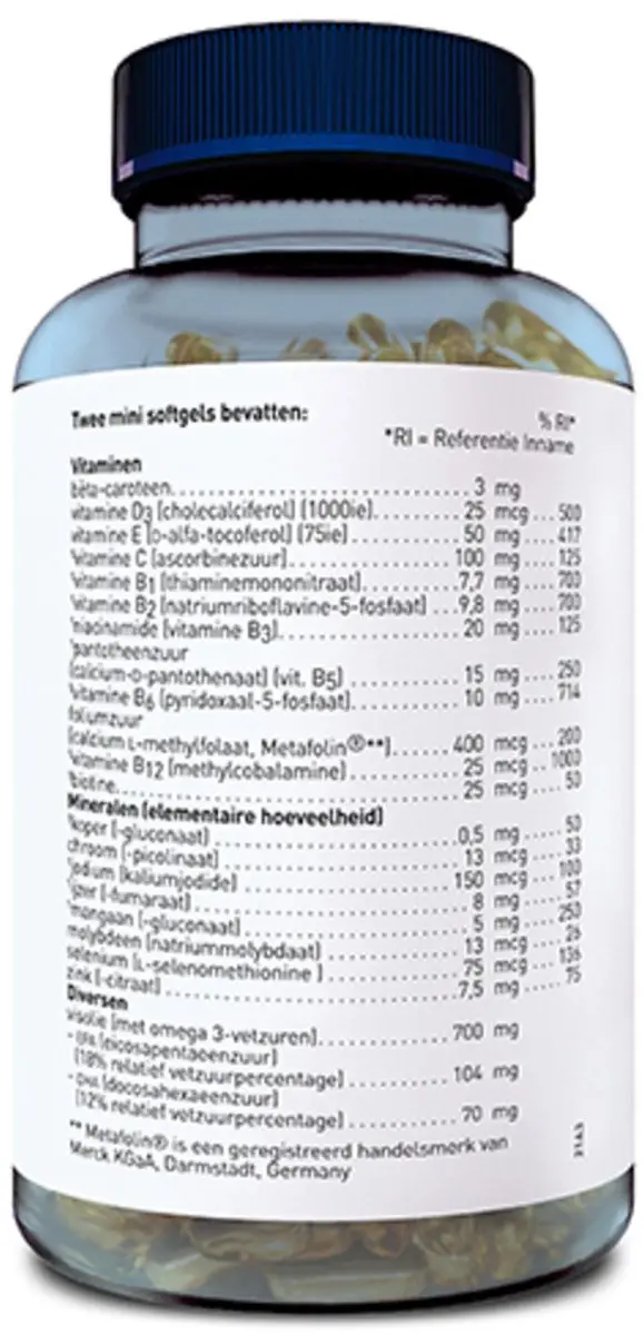 Orthica Multi Energie 240g Softgels - 2x120 Stuks