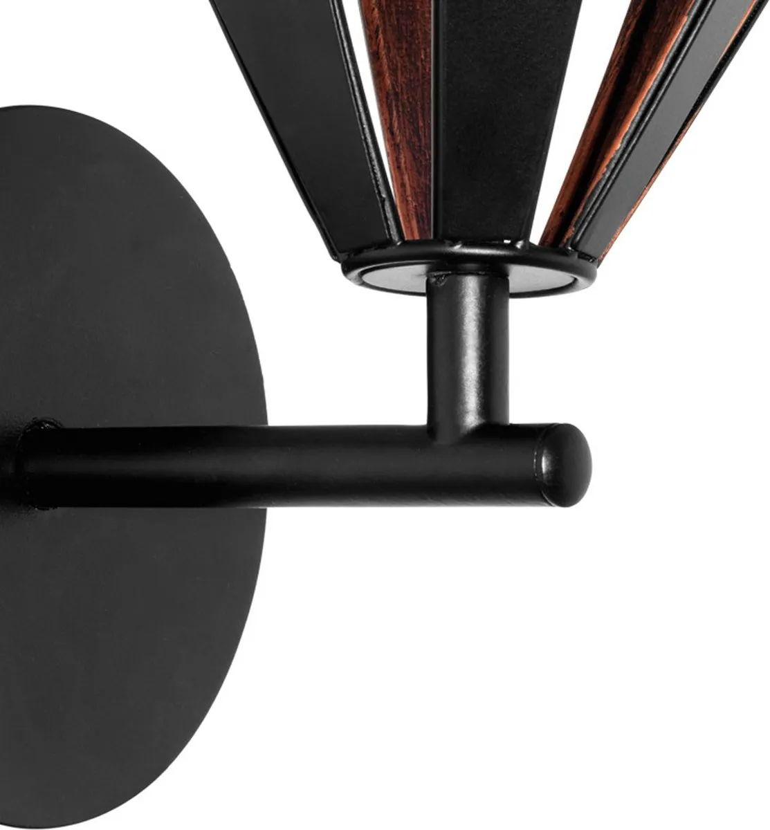 Eglo Carlton 1 Wandlamp E27 - 33cm - Zwart/Koper