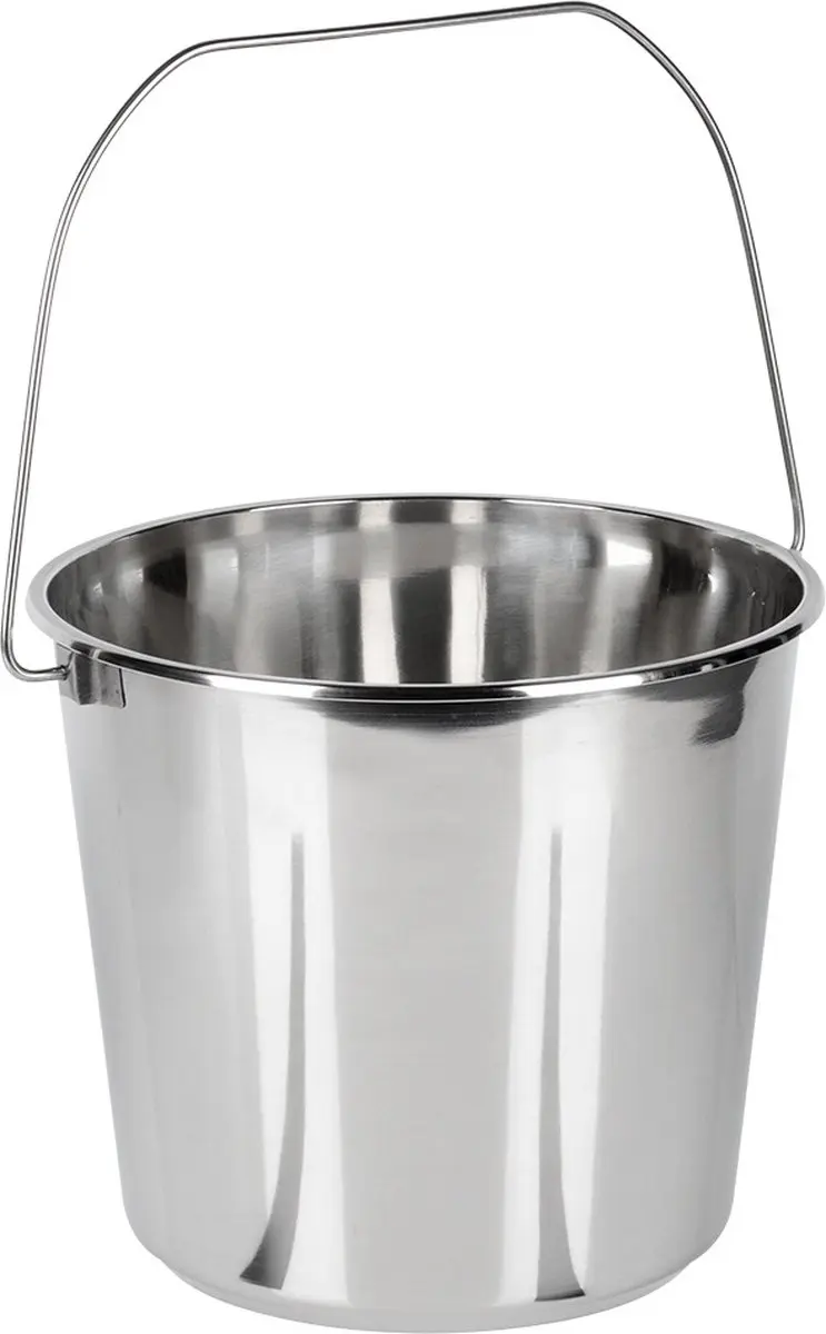 Orion Roestvrijstalen Voedselemmer 12L - Zilver
