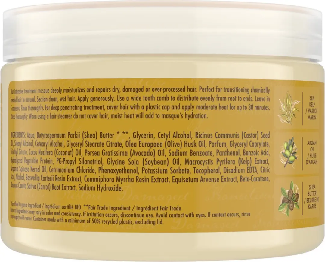 Shea Moisture Raw Shea Butter Haarmasker 326ml