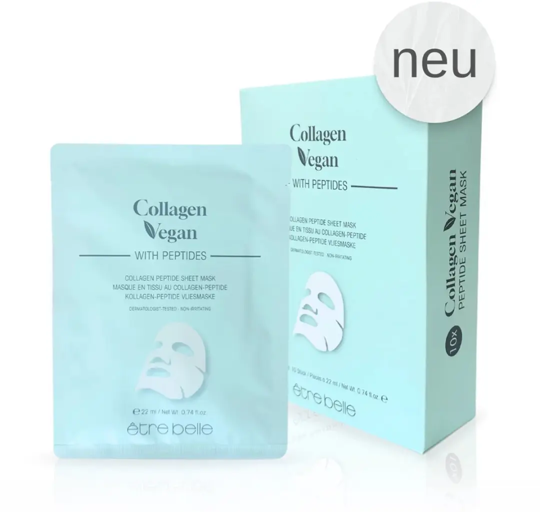 Être Belle Collageen Vegan Peptide Hydro Maskers 10 Stuks