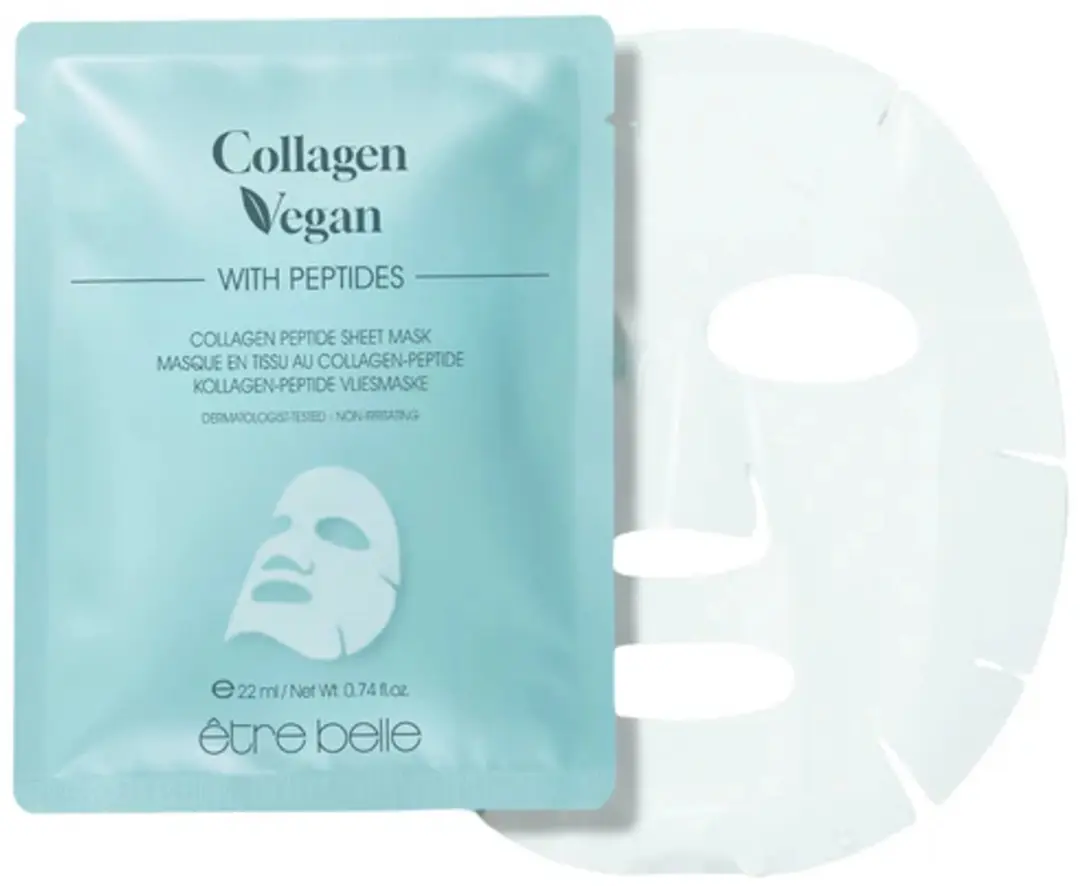Être Belle Collageen Vegan Peptide Hydro Maskers 10 Stuks