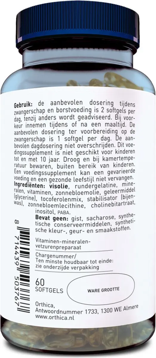Orthica Multi Prena Fem Multivitamine 60 Softgels