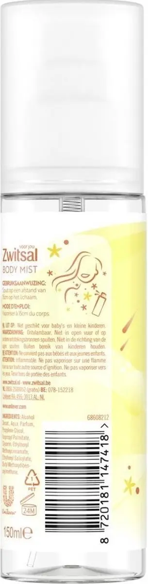 Zwitsal Body Mist Original 150ml
