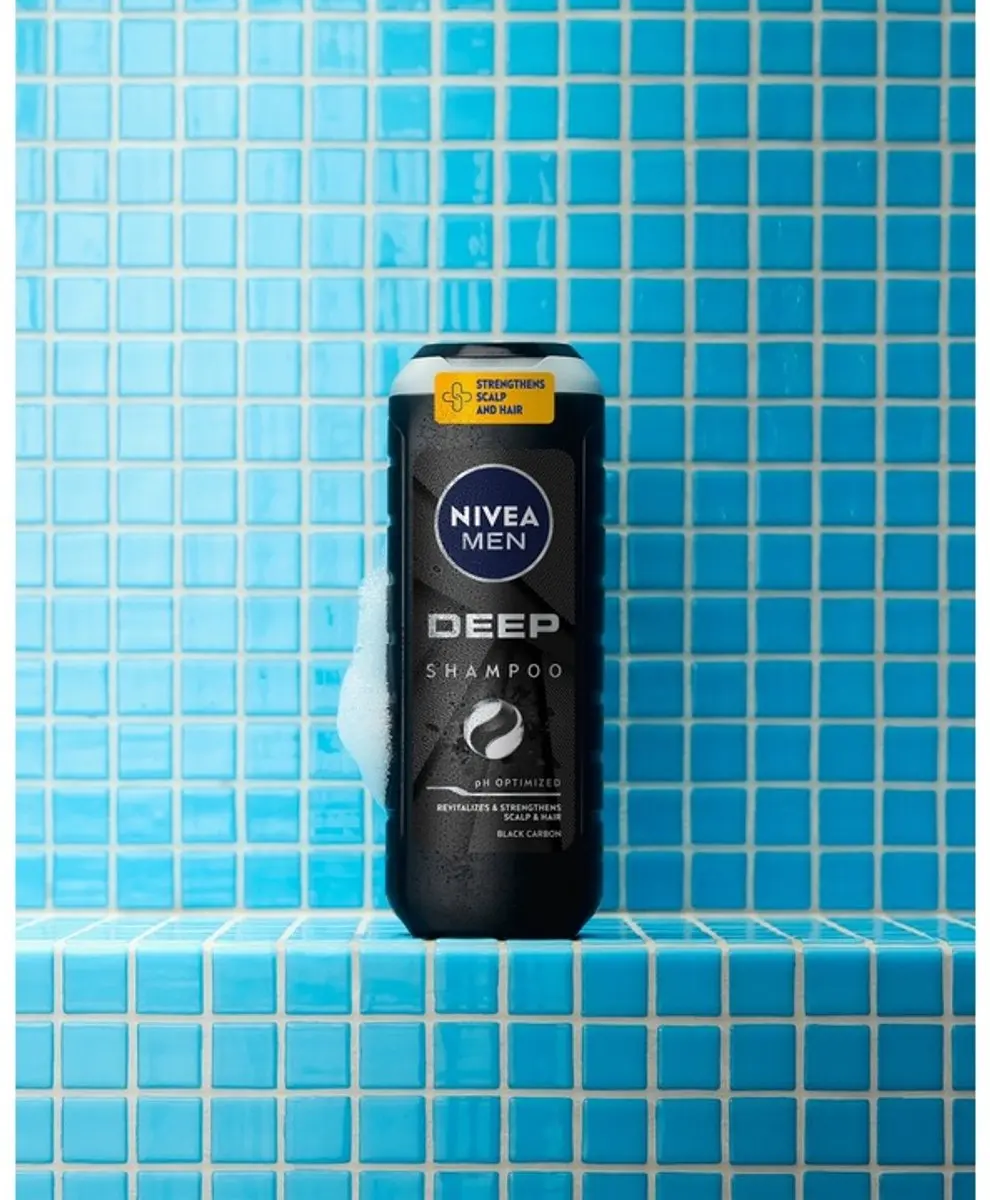 NIVEA Men Deep Shampoo Zwart Koolstof 500ml