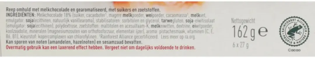 Modifast Protein Shape Reep Chocolade-Pistache