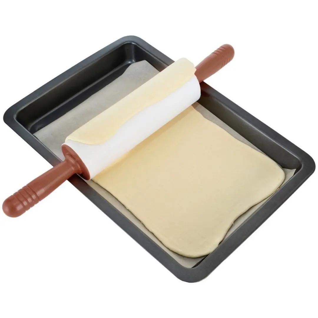 Orion Sillinie Silicone Deegroller 47cm - Omgekeerd - Wit/Bruin - afbeelding 6 van 6