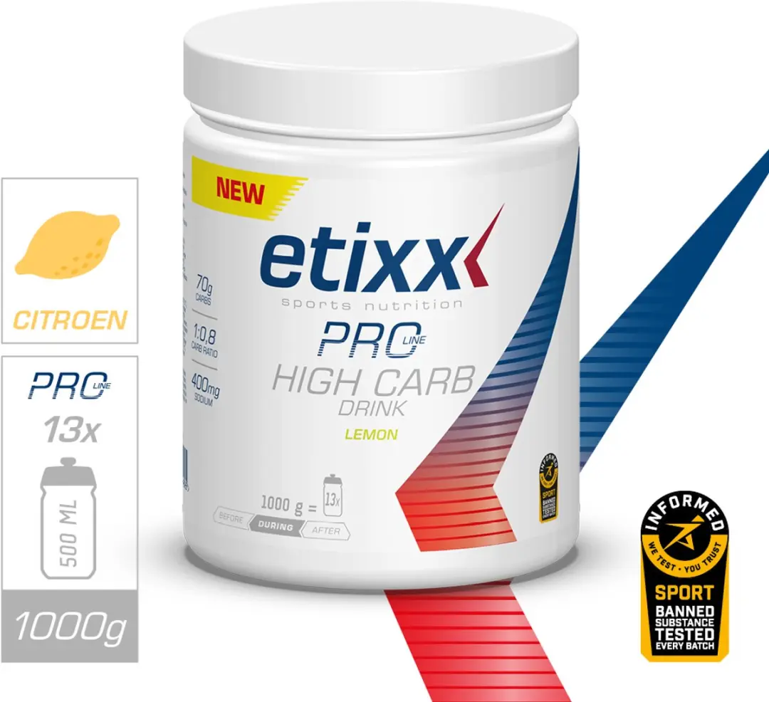 Etixx Pro Line High Carb Drink Lemon 1000g