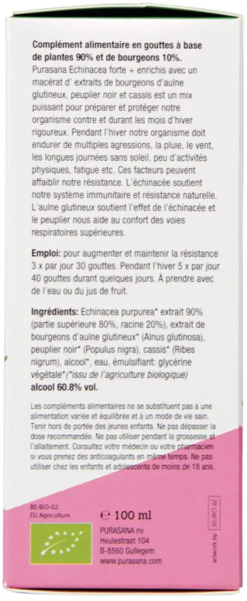 Purasana Echinacea Forte Bio 100ml