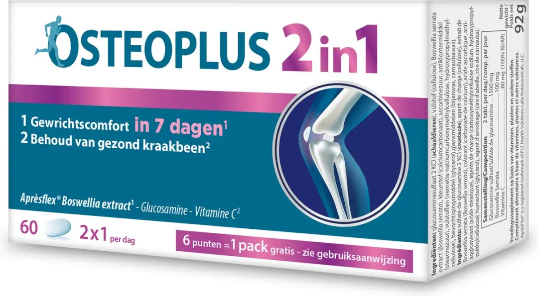 Osteoplus Glucosamine Boswellia Vitamine C 60 Tabletten