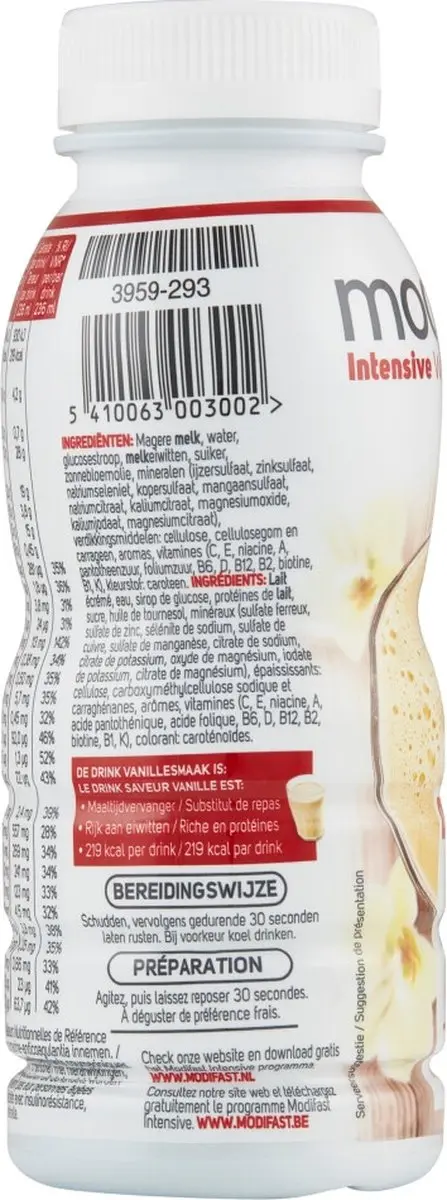 Modifast Intensive Drink Vanille - 8x236g