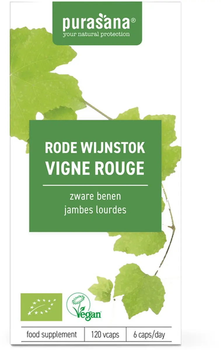 Purasana Bio Rode Wijnstok 315Mg Capsules