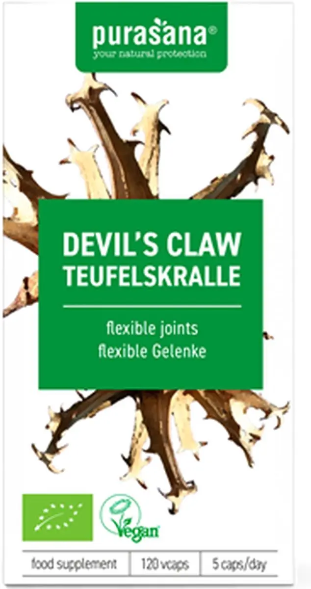 Purasana Duivelsklauw BIO - 120 Capsules