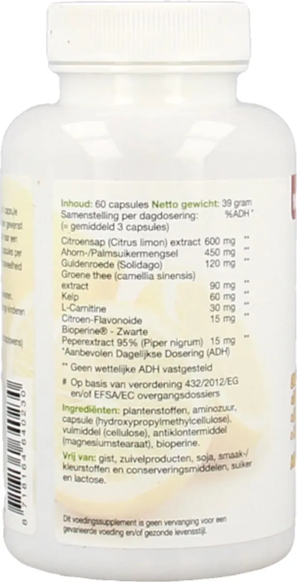 Natusor Citroensapkuur 60 Capsules