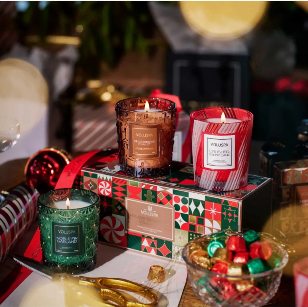 Voluspa Holiday Essentials Candle Trio