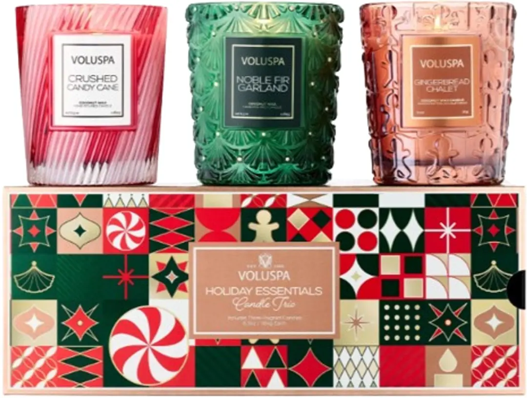 Voluspa Holiday Essentials Candle Trio - 3x185ml