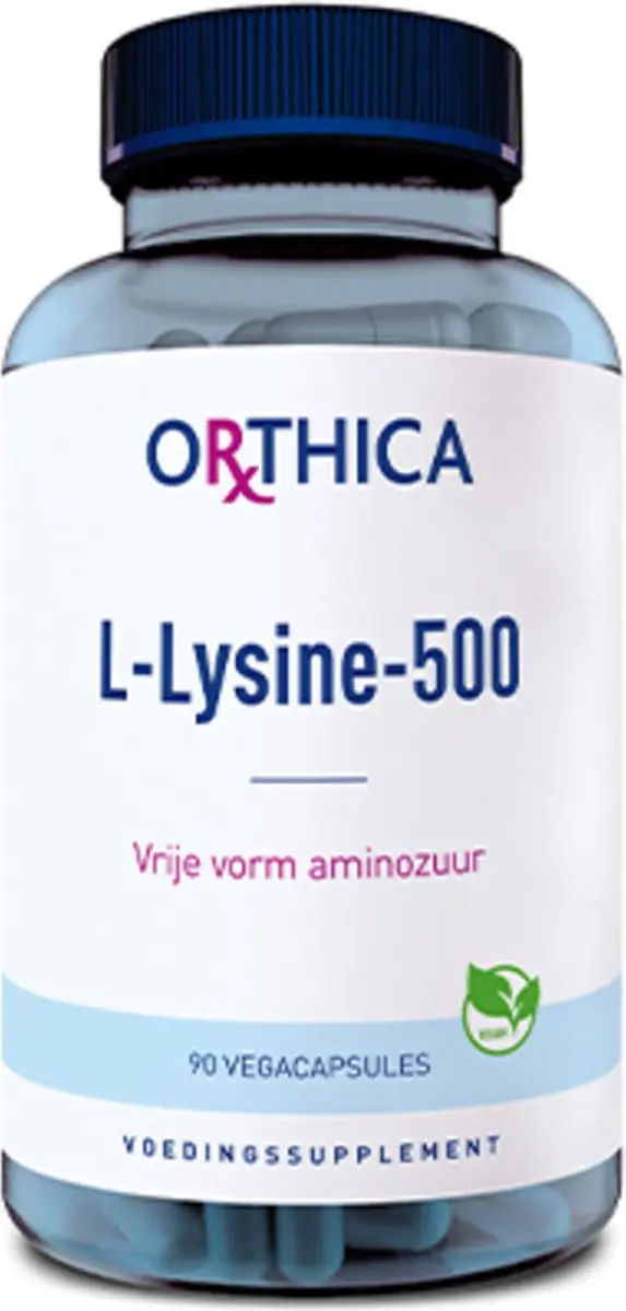 Orthica L-Lysine-500 180 Capsules - 2x90 Stuks