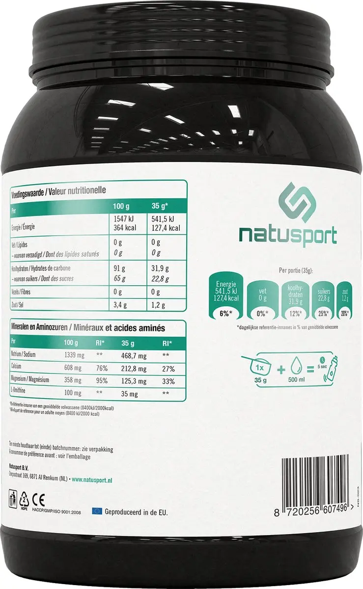 Natusport Isotone Sportdrank Watermeloen 1kg