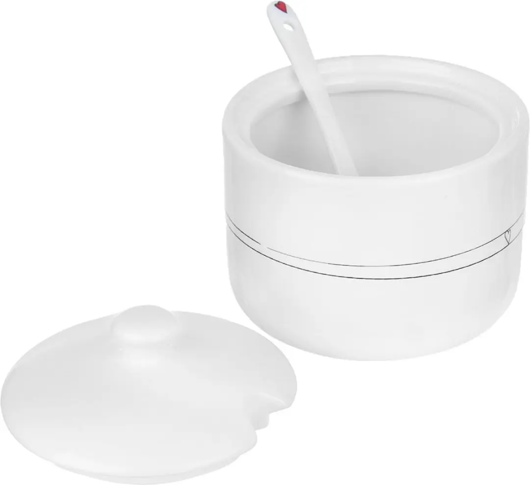 Orion HART Suikerpot Keramiek 300ml - Wit