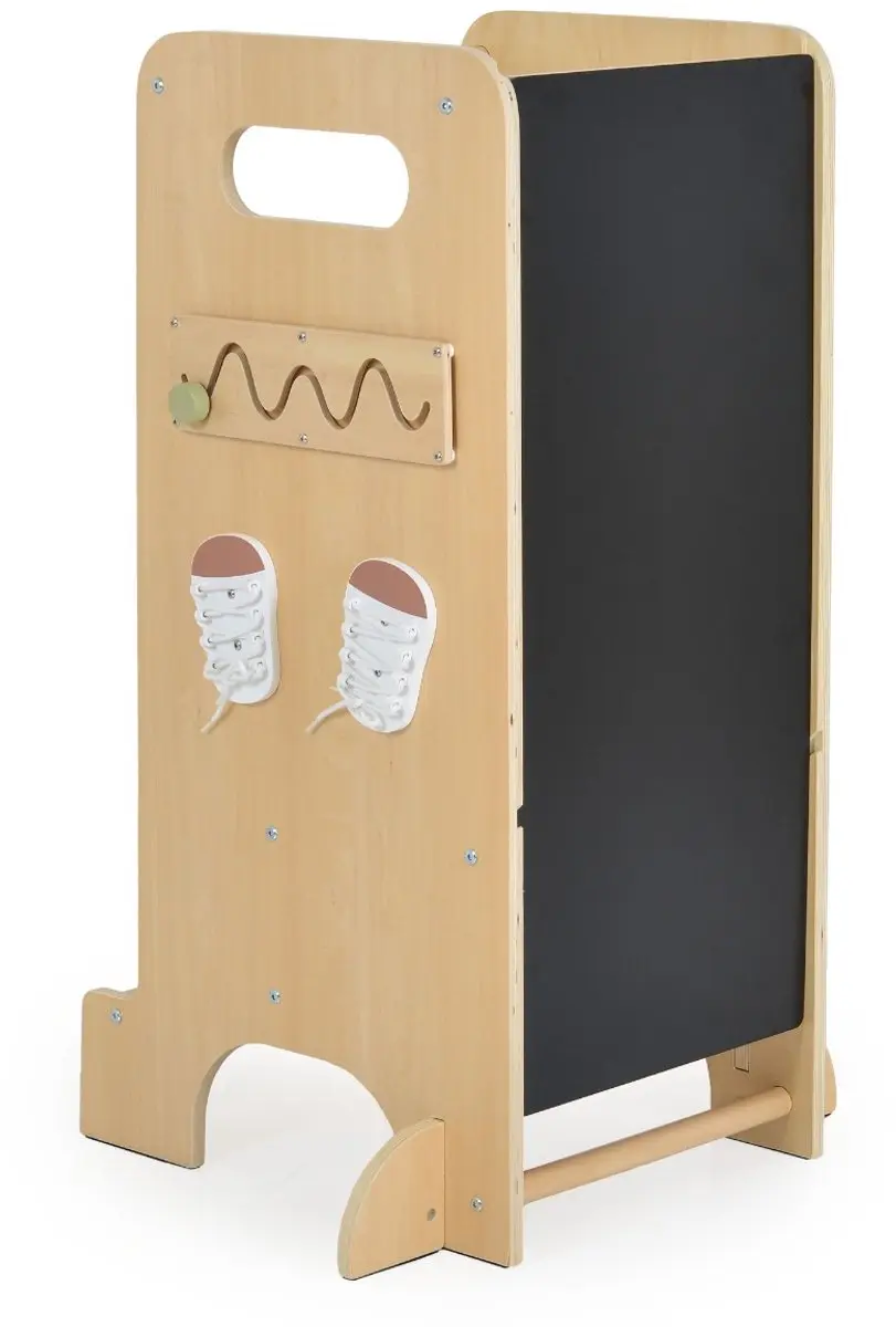 Moni Toys Big Ben 4-in-1 Houten Leertoren - Naturel