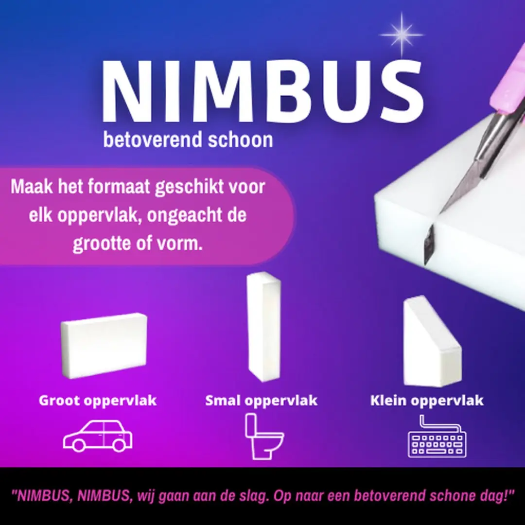 Nimbus Wonderspons NB003 Melamine Spons - 24 Stuks