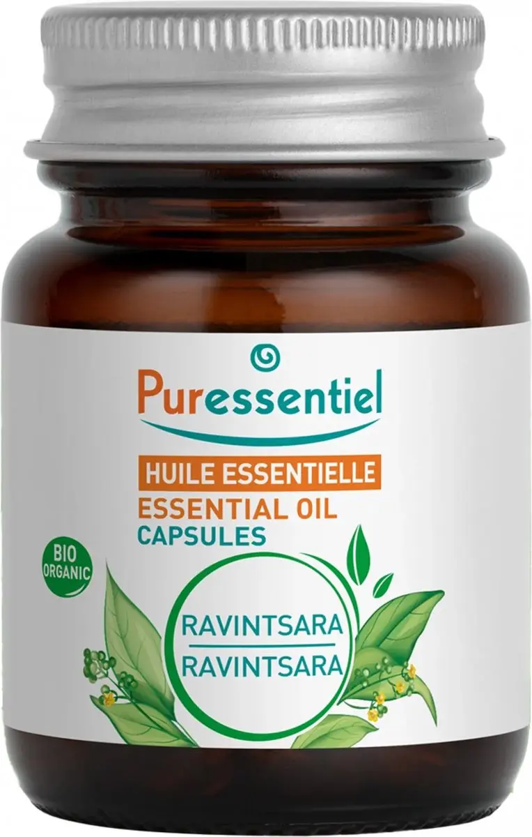 Puressentiel Ravintsara Etherische Olie Bio 60 Capsules