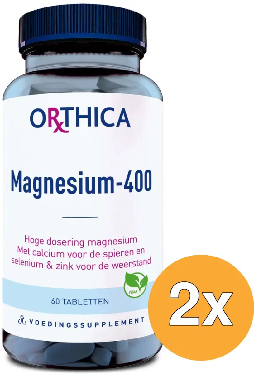 Orthica Magnesium-400 120 tabletten - 2x60