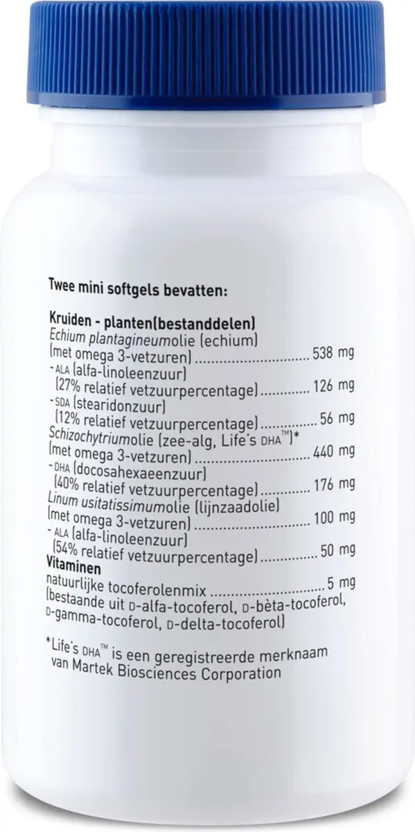 Orthica Omega 3 Vegan 180g - 2x60 Softgels