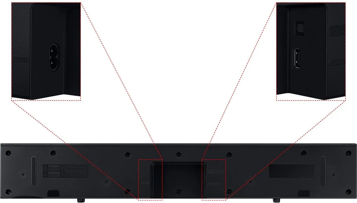 Samsung HW-C410G Soundbar 2.0 - 40W - Zwart - afbeelding 6 van 6