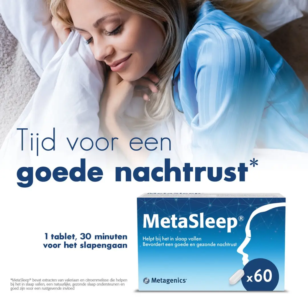 Metagenics MetaSleep 60 tabletten - Valeriaan & Citroenmelisse