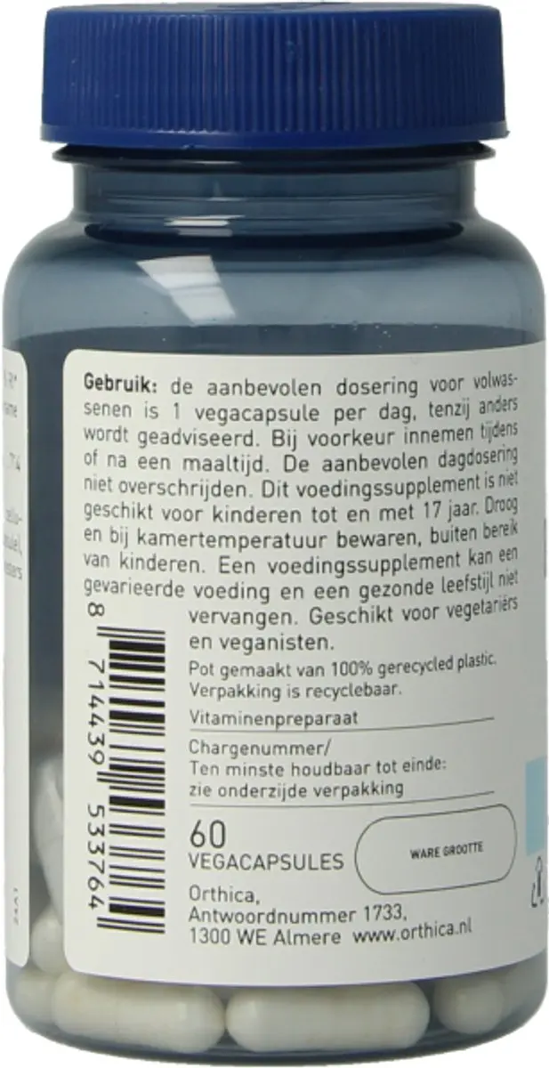 Orthica B6-10 Co-Enzym Vitamine B6 60 Vegacapsules