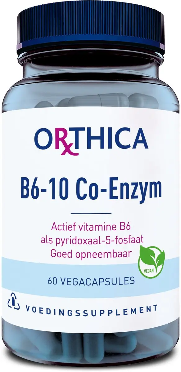 Orthica B6-10 Co-Enzym Vitamine B6 60 Vegacapsules