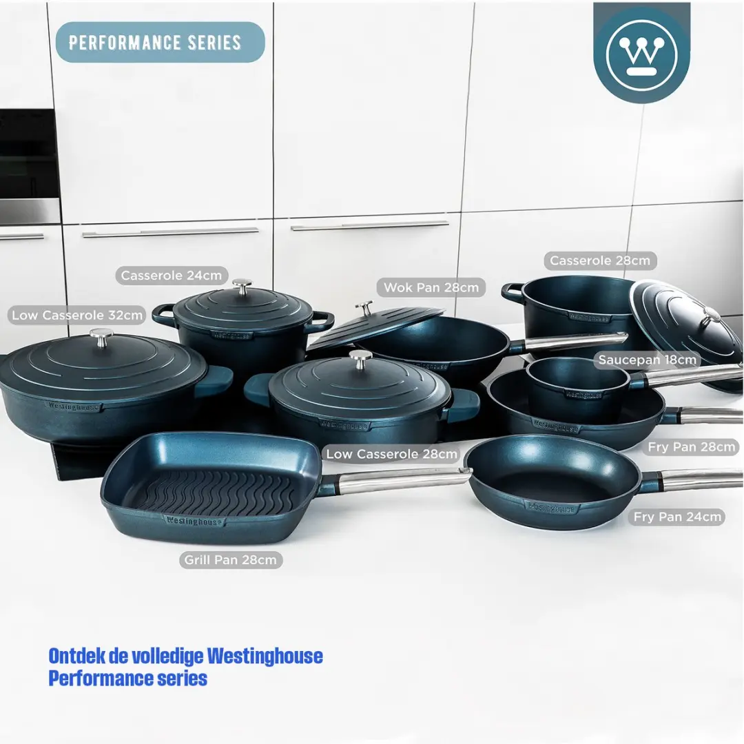 Westinghouse Performance Koekenpan 28cm - Inductie - Blauw