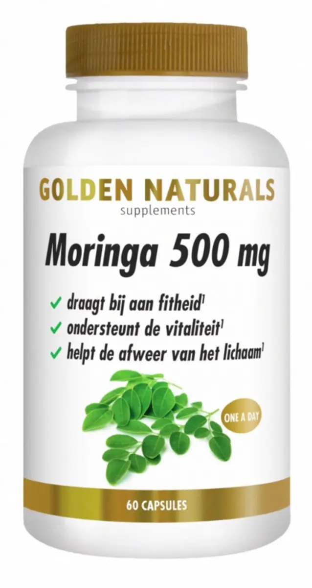 Golden Naturals Moringa 500mg Vegan Capsules - 60 Stuks