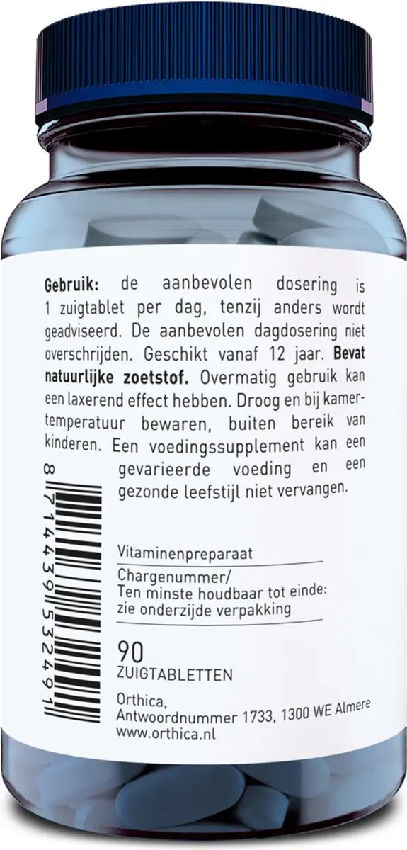 Orthica Co-Enzym B12 Zuigtabletten - 60 Stuks